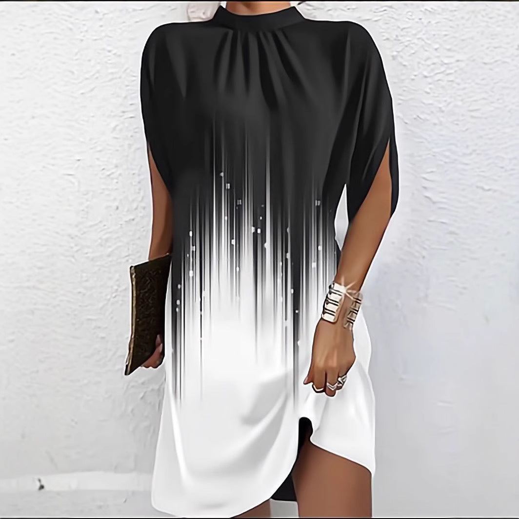 Robe shift asymétrique chic pour femmes Chic und Stil