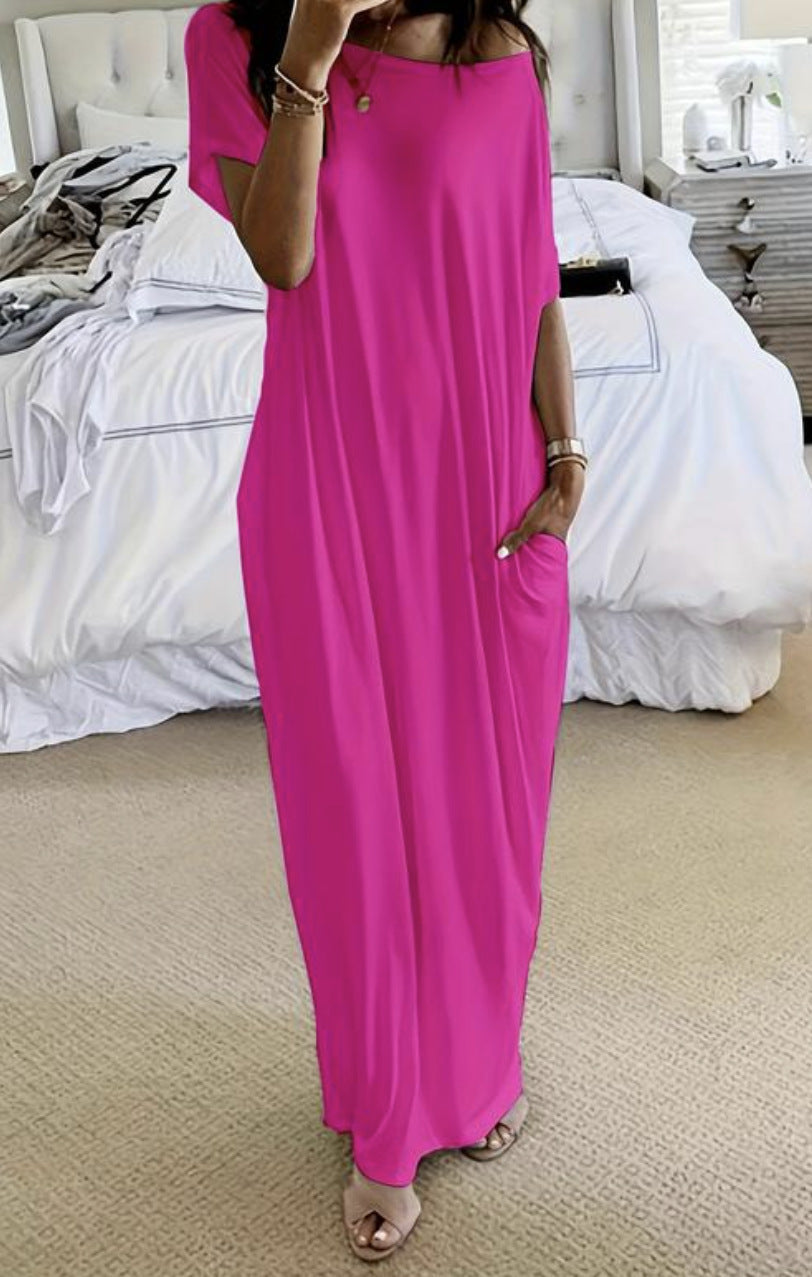 Robe maxi décontractée pour femmes avec coupe ample et poches pratiques Chic und Stil