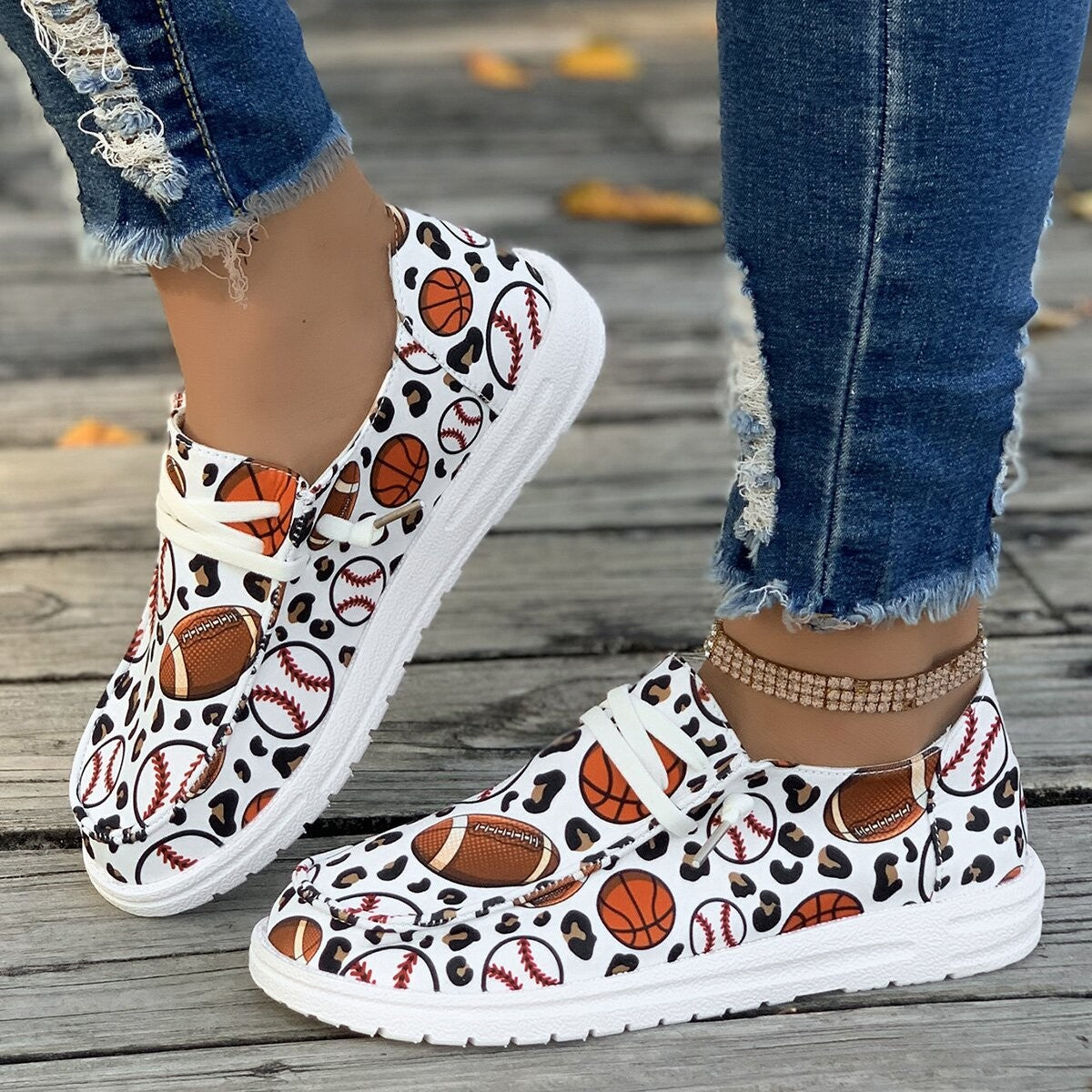 Women’s sneakers with creative baseball design Chic and Style