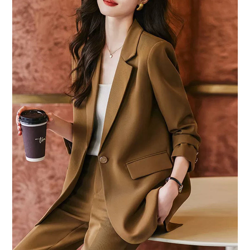 Blazer Femme Ajusté Détendu Chic und Stil
