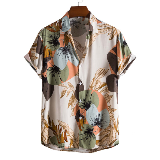 Chemise à manches courtes pour hommes avec motif floral Chic und Stil