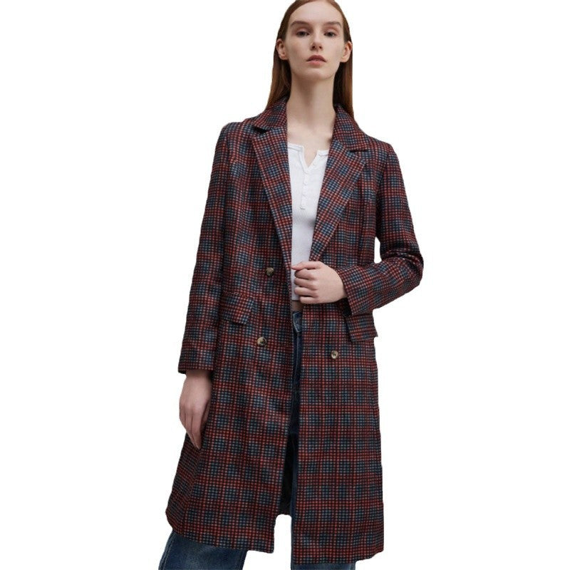 Blazer pour femmes avec motif à carreaux et coupe chic Chic und Stil