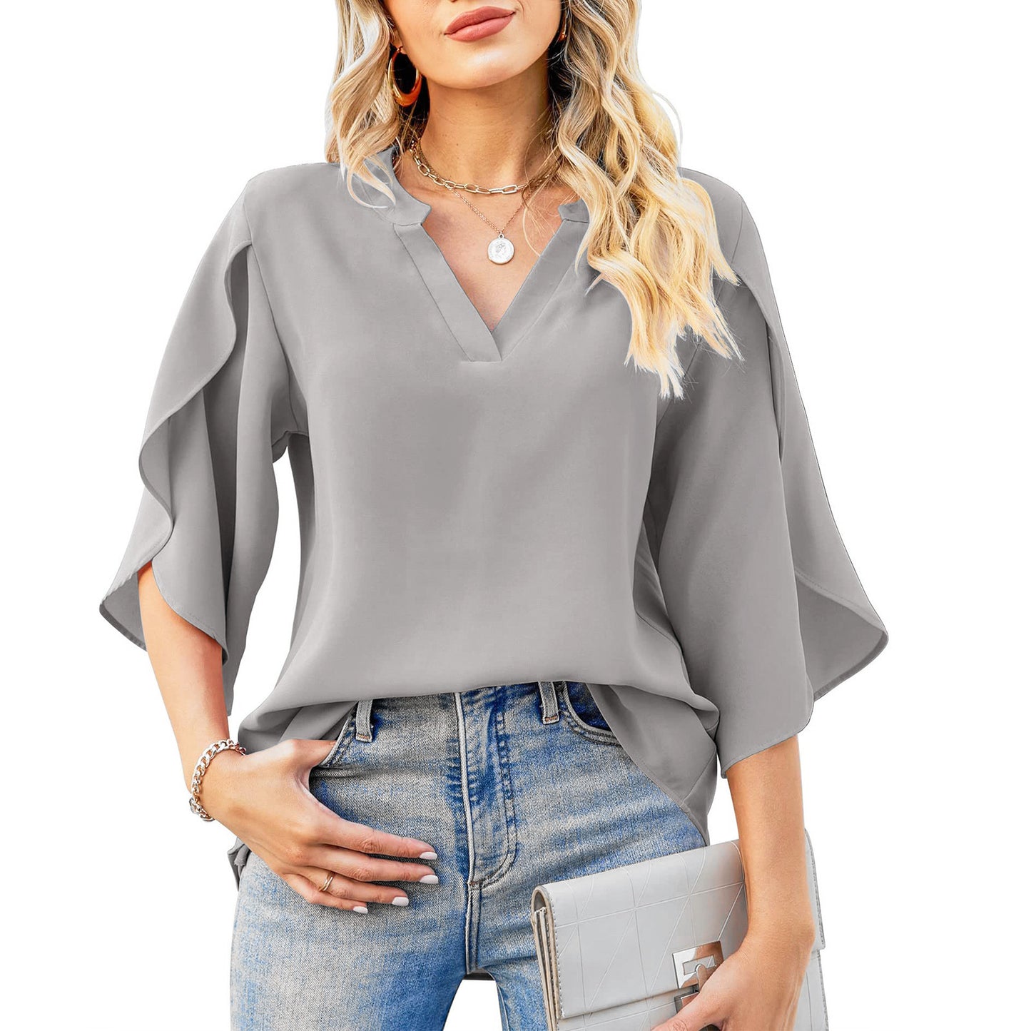 Blouse fluide élégante pour femmes Chic und Stil