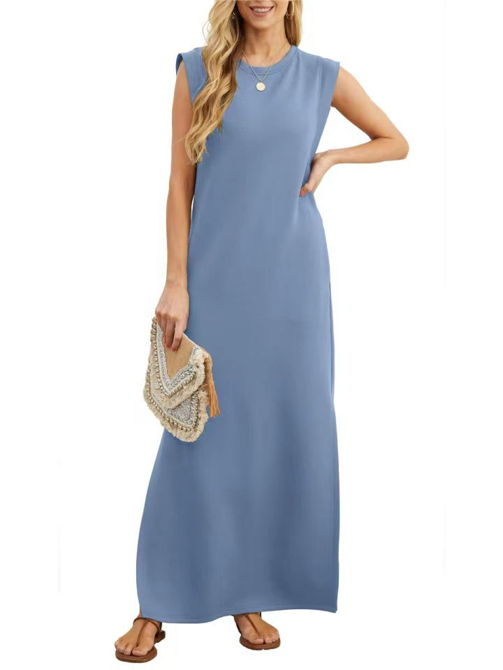 Robe maxi confortable pour femmes en matériau doux avec une coupe étroite Chic und Stil