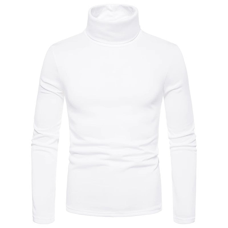 Pull à col roulé pour hommes en mélange de coton de haute qualité avec coupe ajustée Chic und Stil