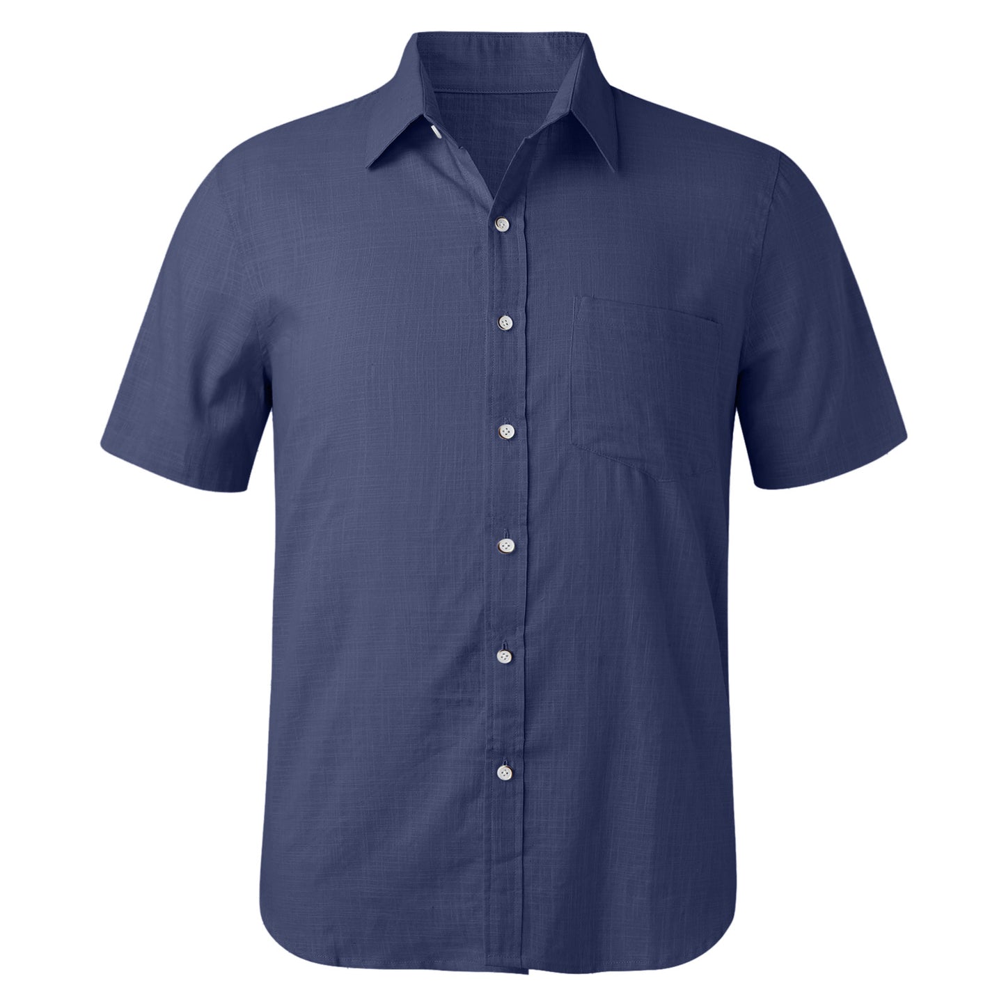Chemise à manches courtes pour hommes avec une structure fine et une poche poitrine Chic und Stil