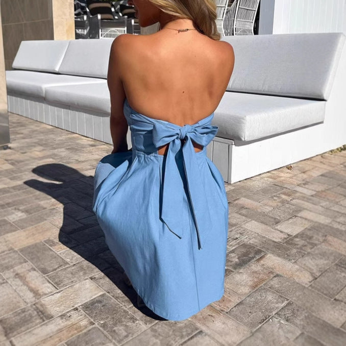 Robe mini off-shoulder pour femme avec jupe volumineuse et élégantes fronces Chic und Stil