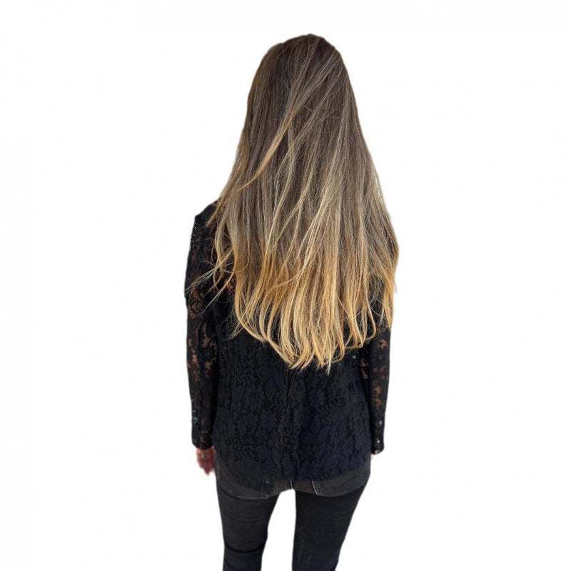 Blazer en dentelle pour femmes au style féminin avec de délicats éléments en dentelle Chic und Stil