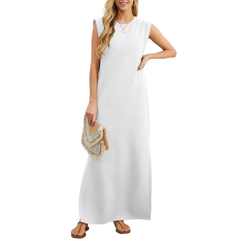 Robe maxi confortable pour femmes en matériau doux avec une coupe étroite Chic und Stil