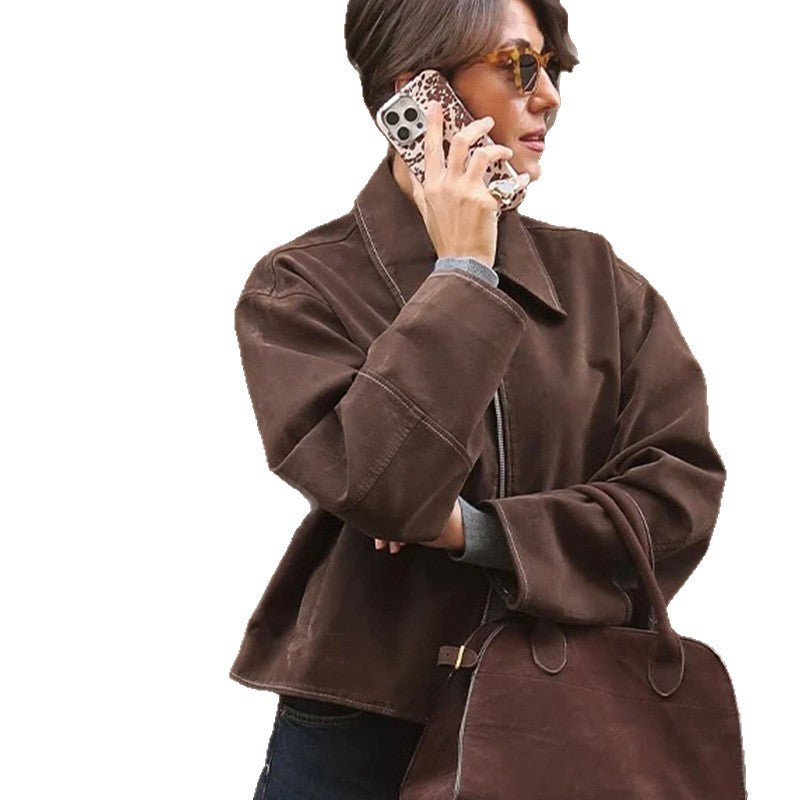 Dames Élégante Veste Oversized dans un Style Décontracté Chic und Stil