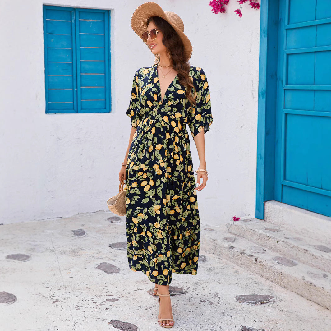 Robe maxi évasée pour femmes Chic und Stil