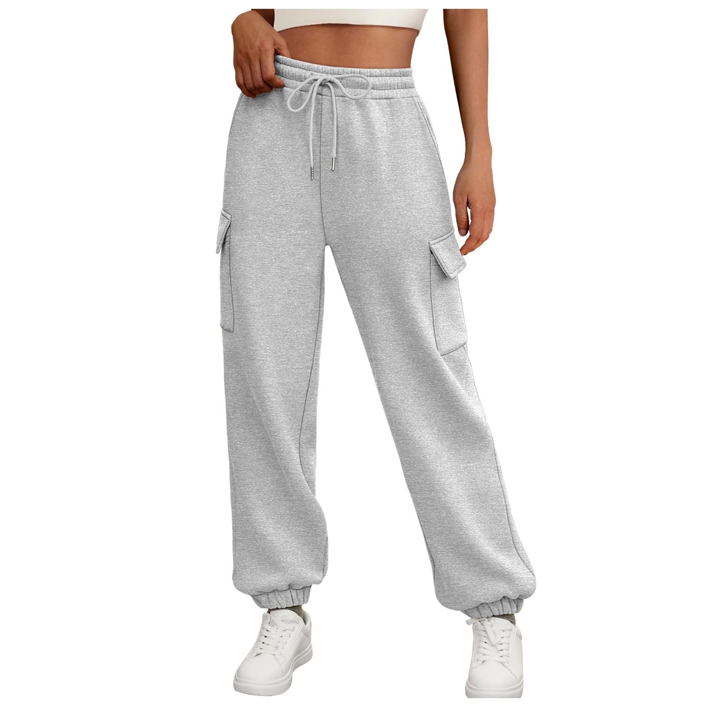 Pantalons de survêtement cargo hauts élégants pour femmes Chic und Stil