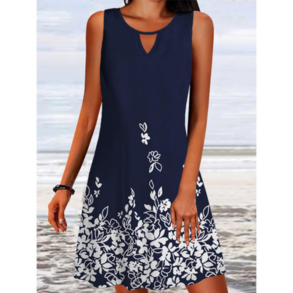 Robe été A-ligne fleurs Chic und Stil pour femmes