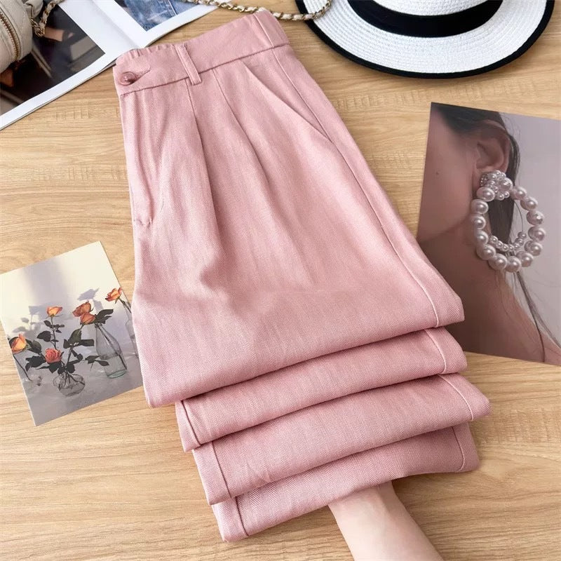 Pantalons en lin larges sur mesure pour femmes Chic und Stil