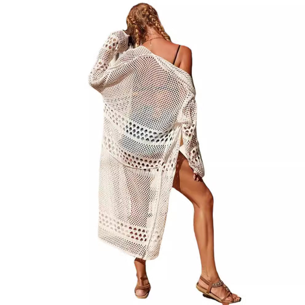 Cardigan femme avec motif crochet artistique et coupe aérienne Chic und Stil