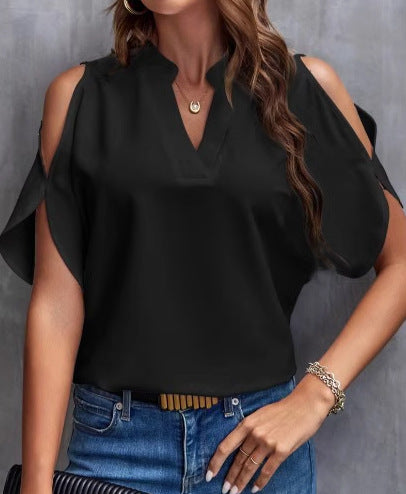 Dames Blouse Épaules Nues Chic und Stil