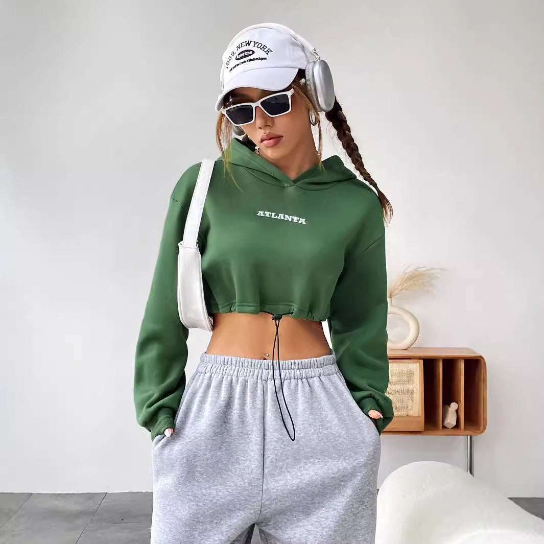 Sweatshirt cropped décontracté pour femmes avec des détails modernes Chic und Stil