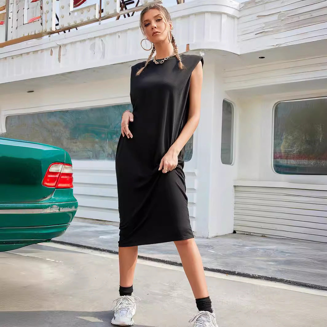 Robe maxi femme sans manches avec design élégant et coupe Chic und Stil