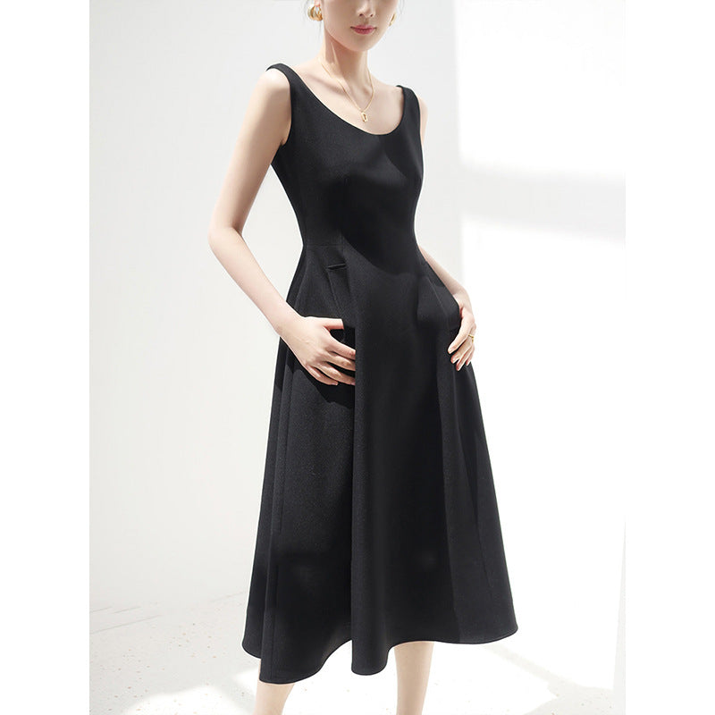 Robe midi femme en A avec silhouette classique Chic und Stil