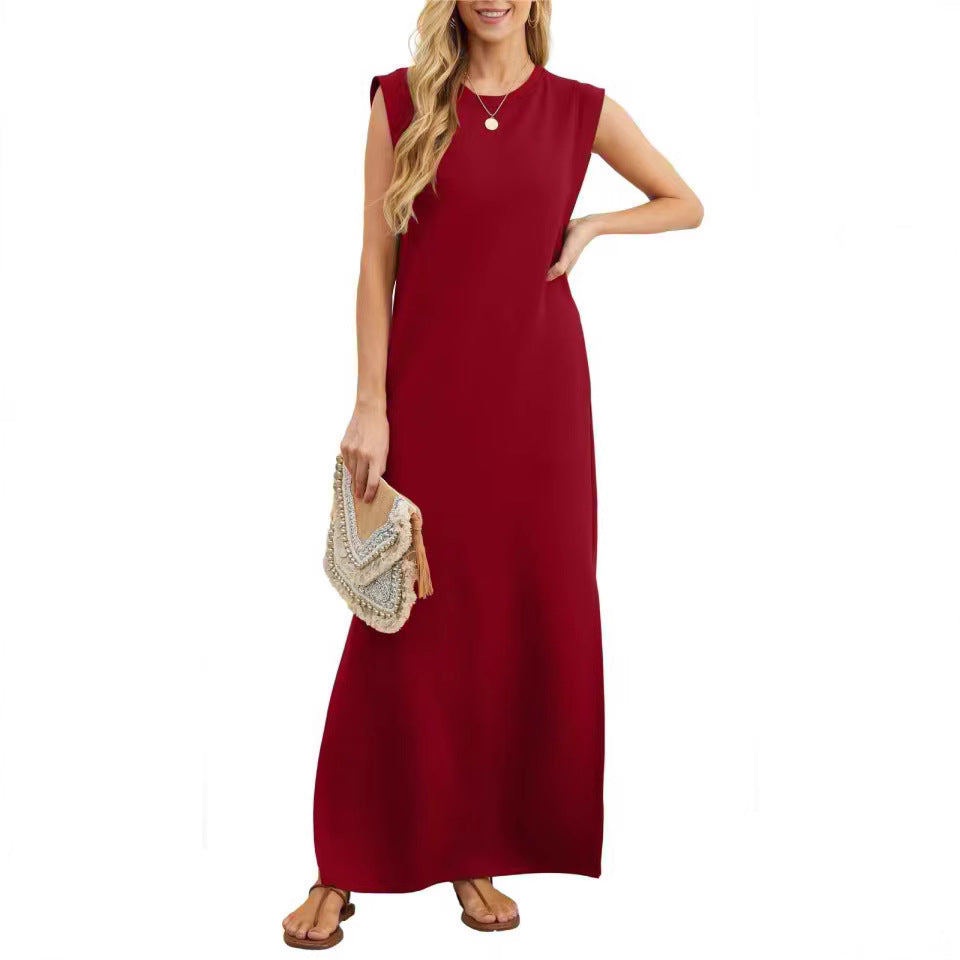 Robe maxi confortable pour femmes en matériau doux avec une coupe étroite Chic und Stil