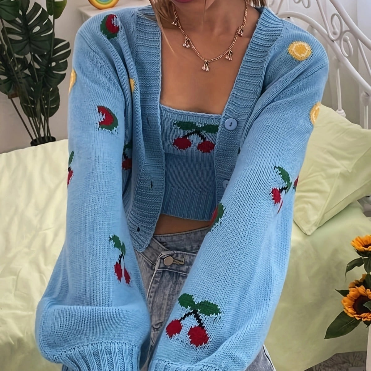 Cardigan en tricot décontracté pour femmes Chic und Stil