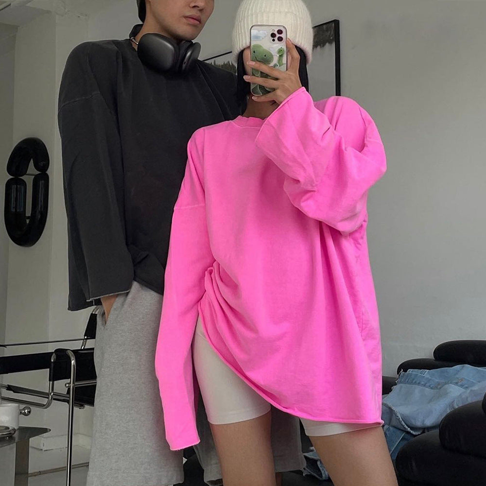 Chemise à manches longues décontractée et oversize pour femmes Chic und Stil