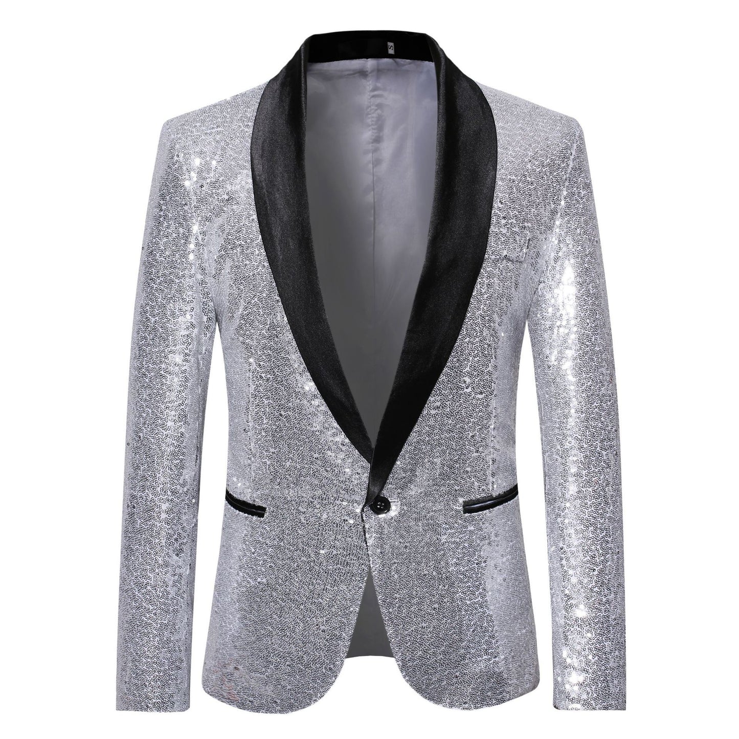 Blazer élégant pour hommes en sequins au coupe moderne Chic und Stil