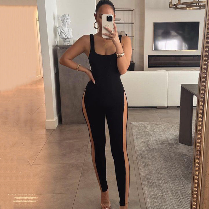 Bodysuit sans manches haute performance pour femmes avec découpes latérales Chic und Stil