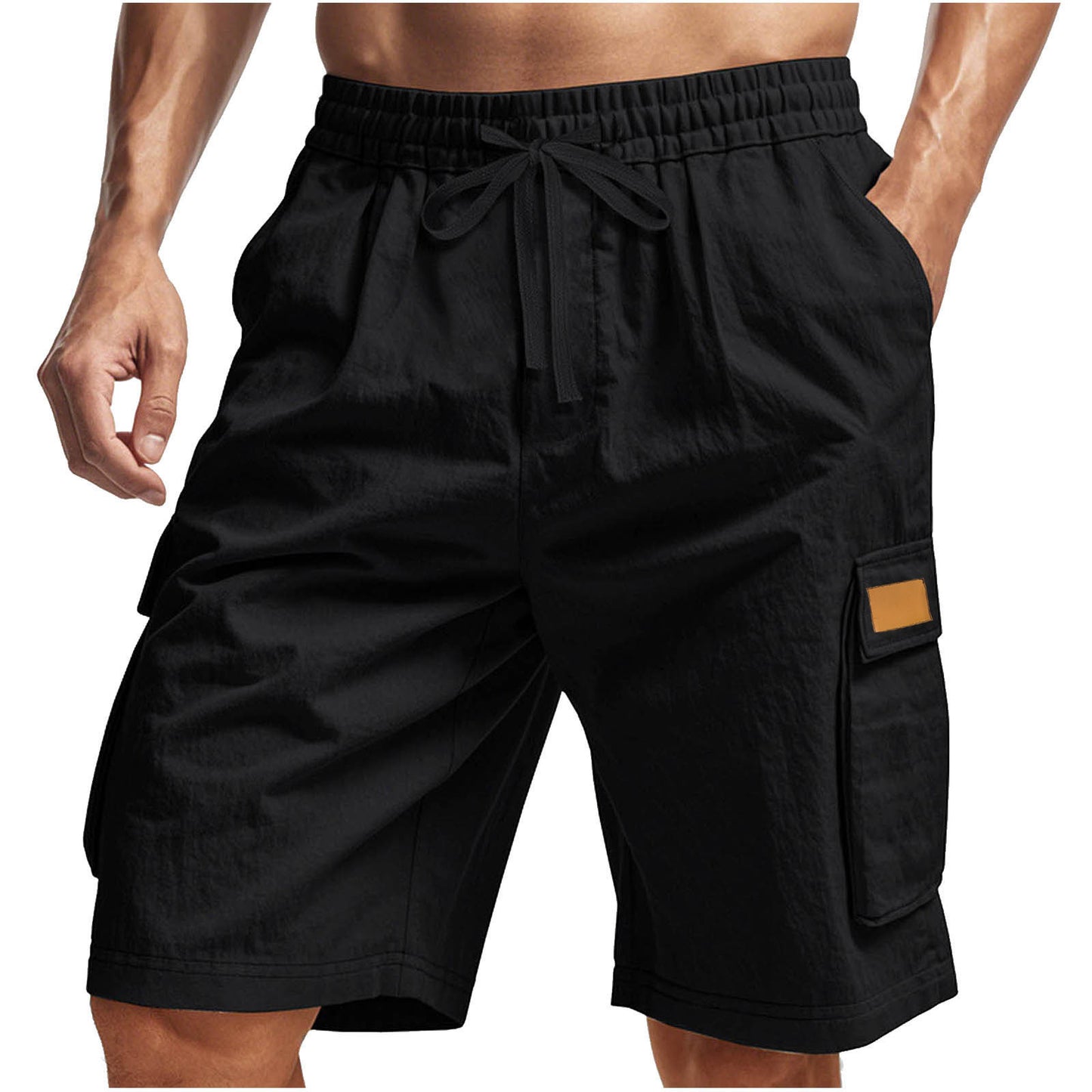 Shorts cargo décontractés pour hommes avec taille élastique et poches latérales multifonctionnelles Chic und Stil