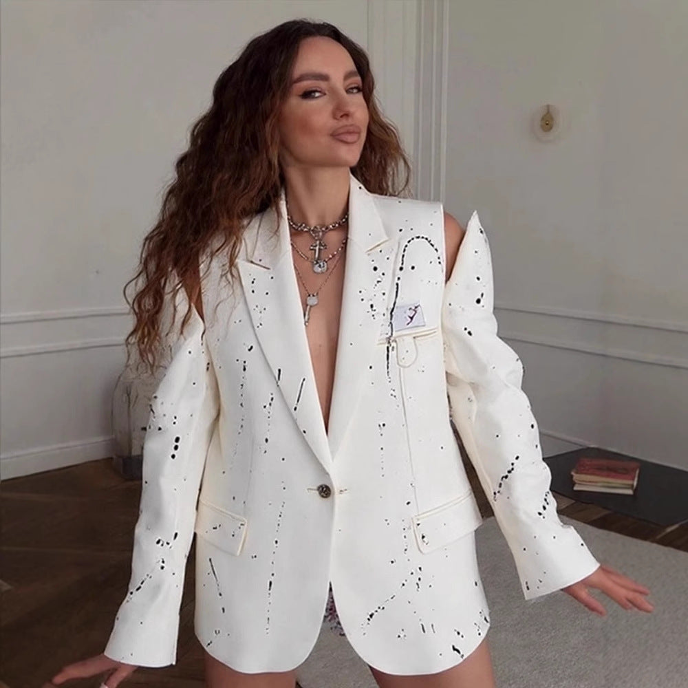 Blazers grandes tailles pour femmes avec des éléments de design créatifs Chic und Stil