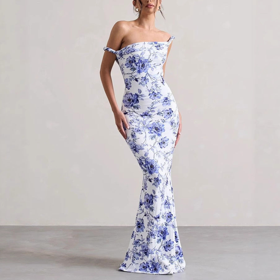 Chic and Stylish Off-Shoulder Bodycon Maxi Dress for Women
