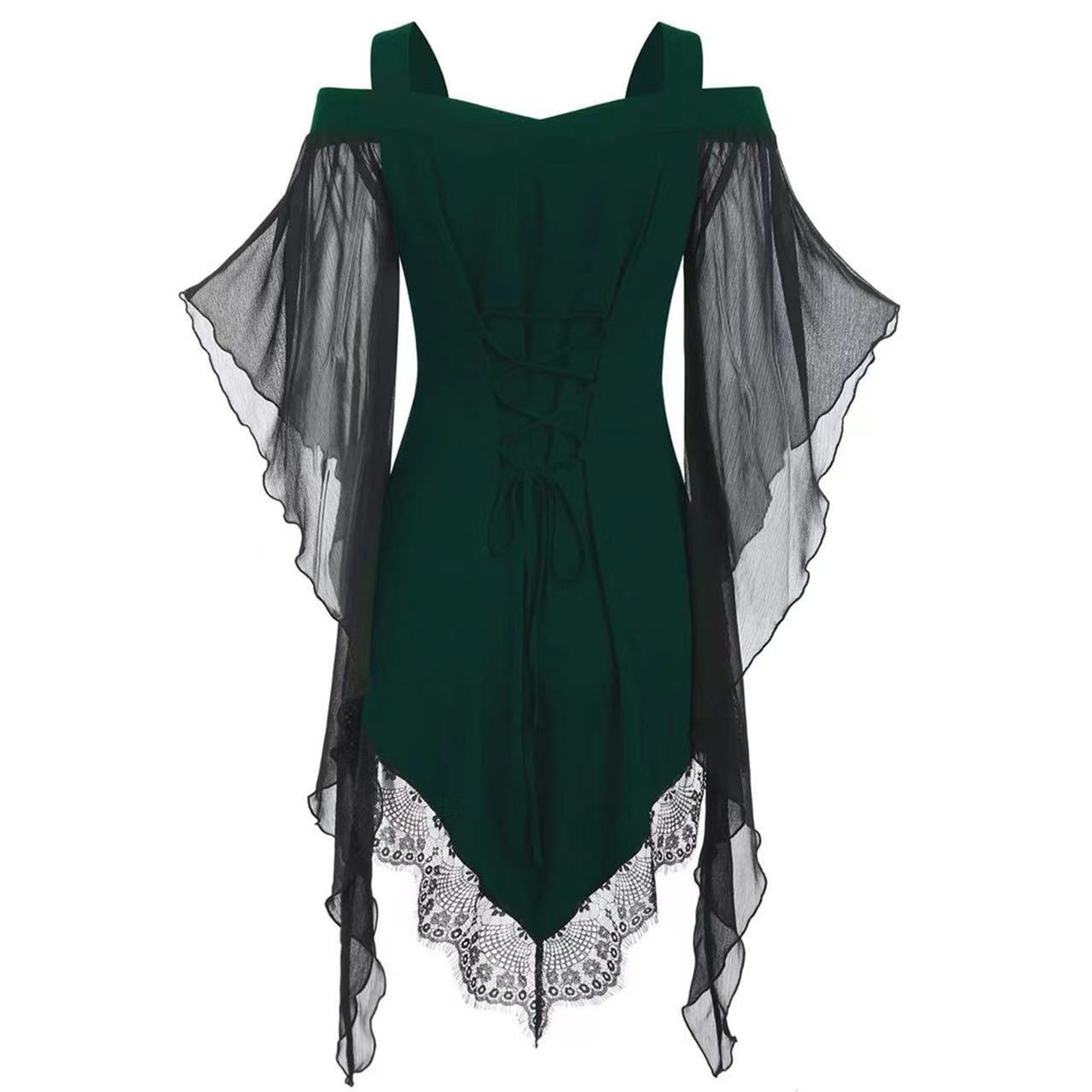 Elegant women's blouse with off-the-shoulder and lace Chic und Stil