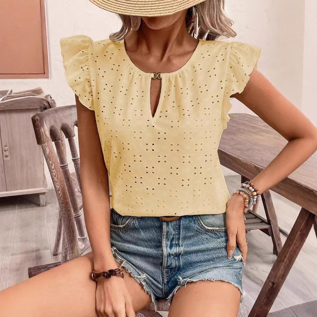 Chemisier pour femmes avec détails œillet Chic und Stil