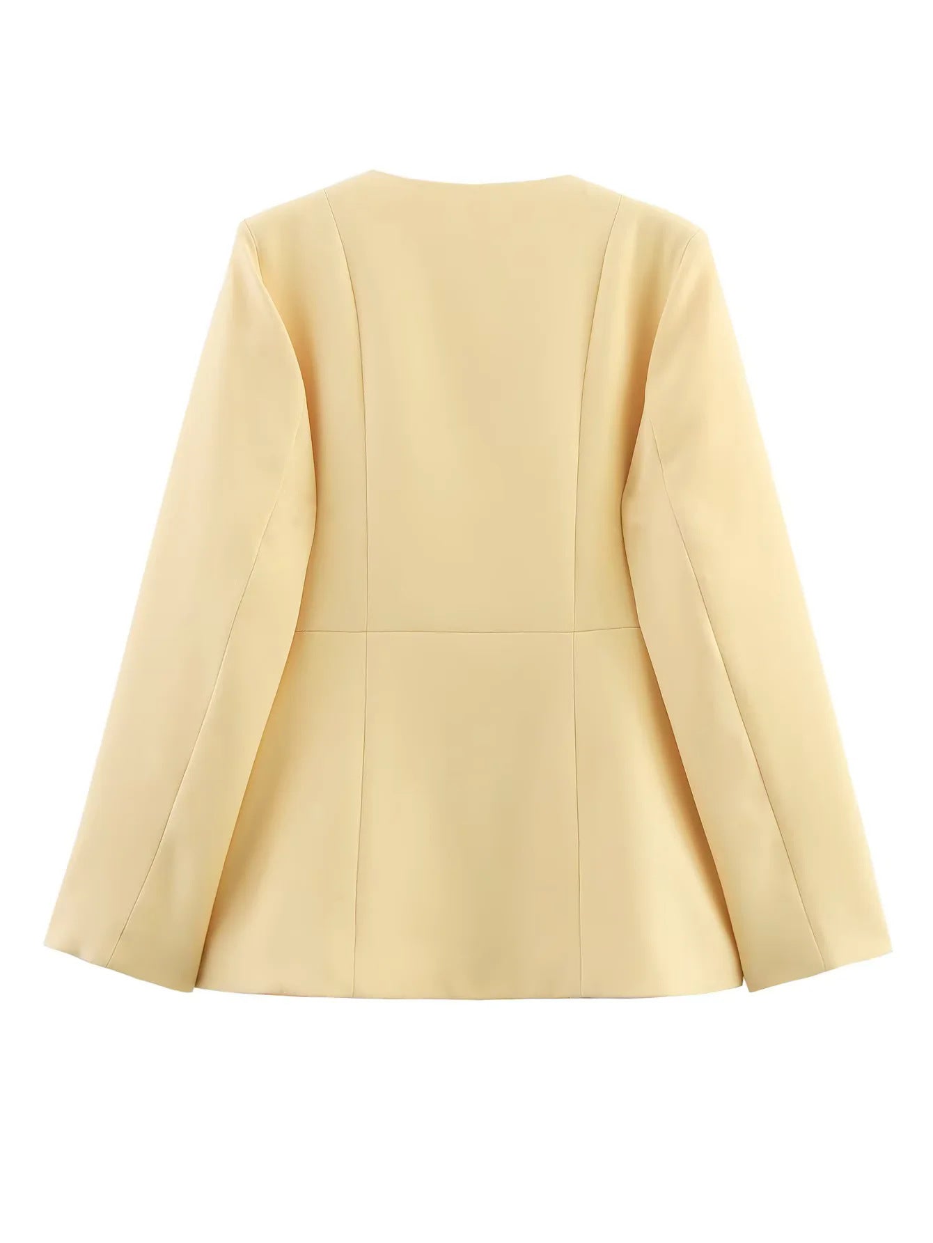 Blazer court élégant pour femmes avec coupe cintrée et détails de boutons Chic und Stil