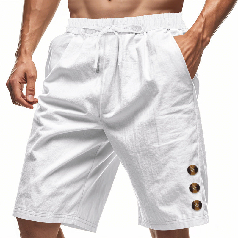 Shorts de loisirs pour hommes avec ceinture élastique et poches latérales pratiques Chic und Stil