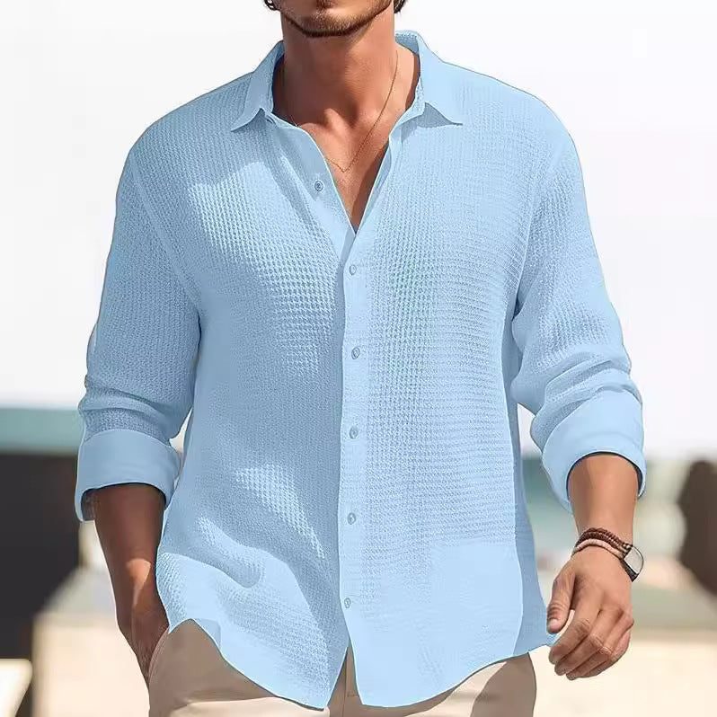 Chemise décontractée à manches longues pour hommes Chic und Stil