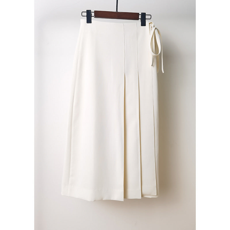 Pantalons larges taille haute pour femmes avec détail de nœud élégant Chic und Stil