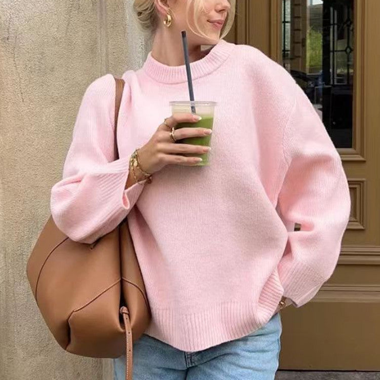 Pull femme avec une coupe décontractée et des manches volumineuses Chic und Stil