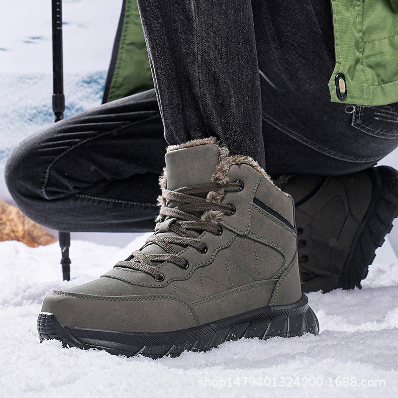 Bottes d'hiver hautes pour femmes avec doublure douillette et semelle accrocheuse Chic und Stil