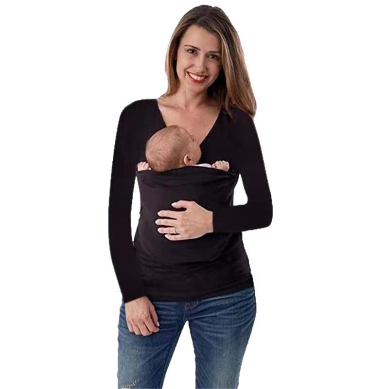 Pull en tricot à porter pour femmes avec décolleté en V et manches longues Chic und Stil