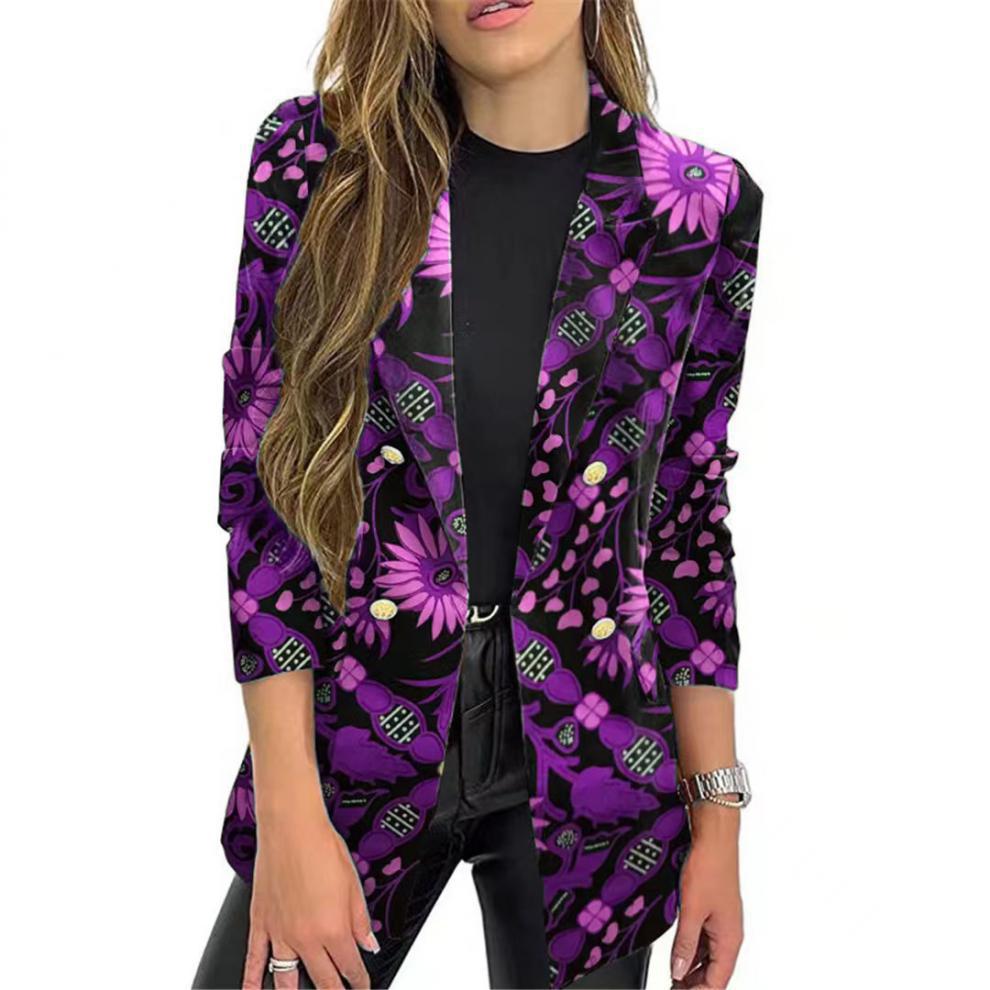 Blazer tendance pour femmes avec motif floral et coupe oversize Chic und Stil