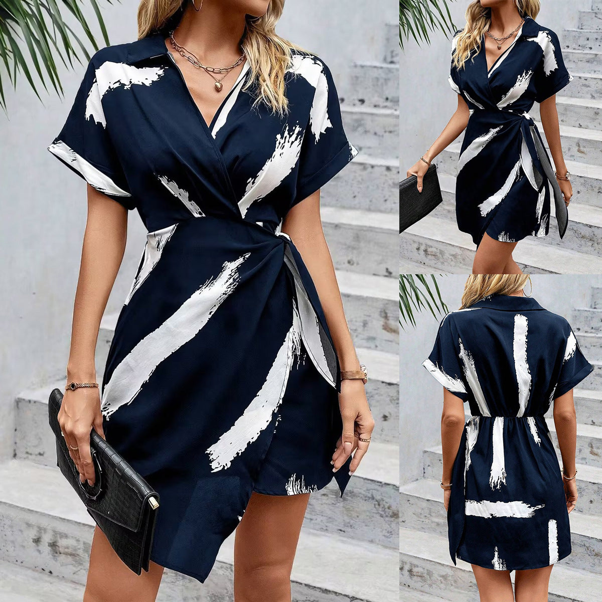 Robe portefeuille chic Chic und Stil pour femmes