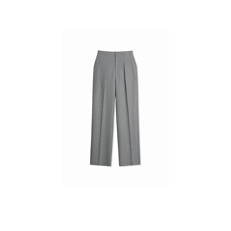 Pantalons plissés taille haute femmes Chic und Stil 1750846143