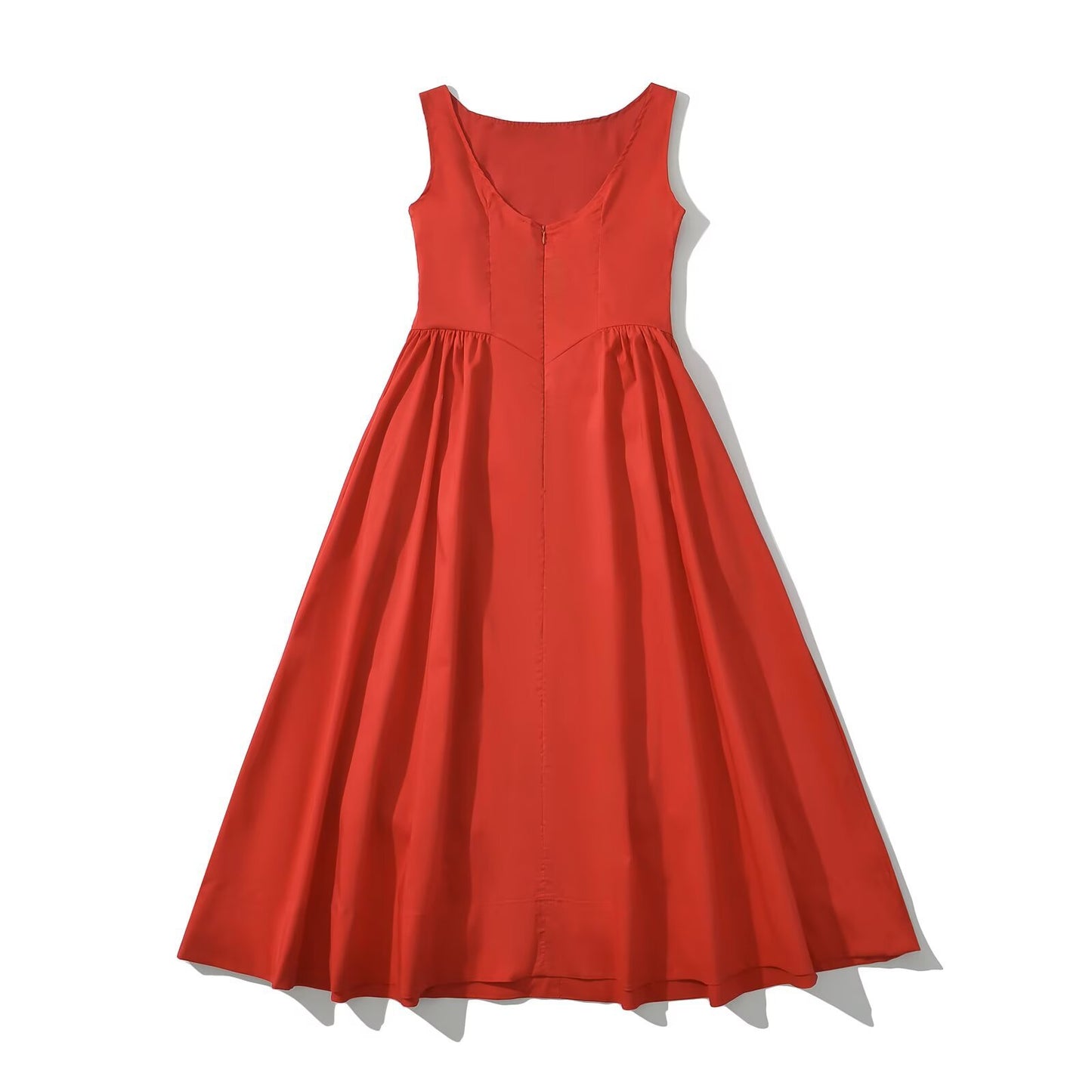 Robe maxi femme avec une coupe élégante et fluide et un col rond Chic und Stil