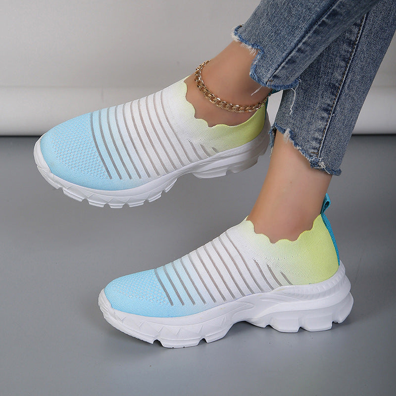 Baskets Slip-On Sportives pour Femmes avec un dégradé de couleur innovant Chic und Stil