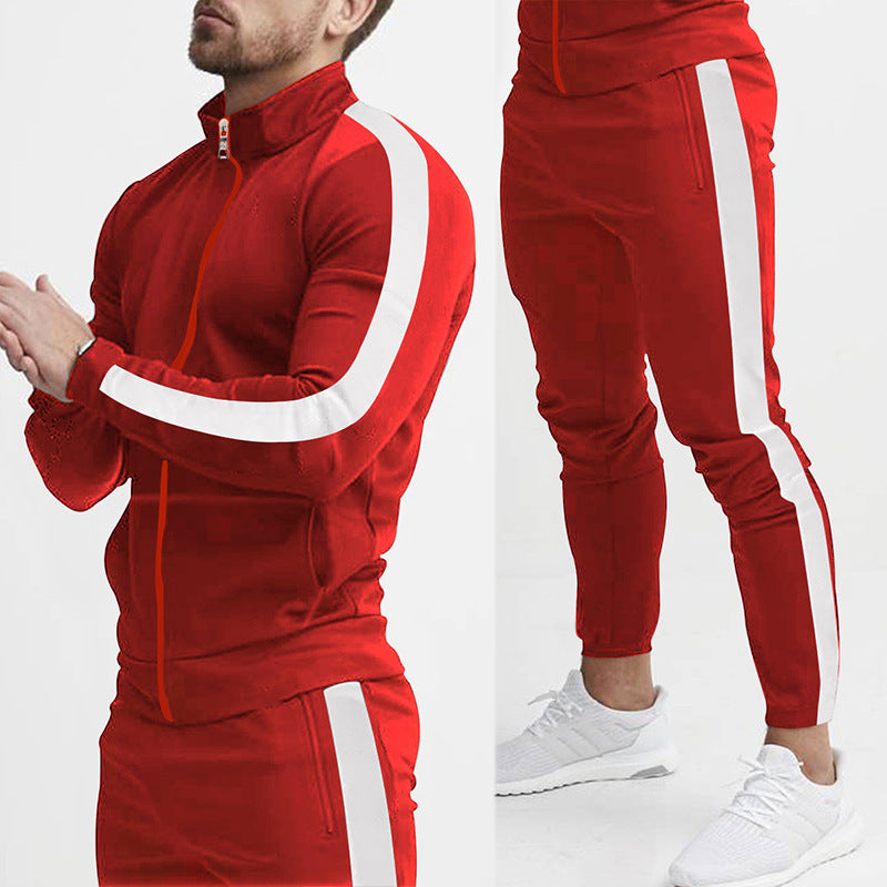 Costume de sport pour hommes avec poches zippées pratiques et matériau respirant Chic und Stil