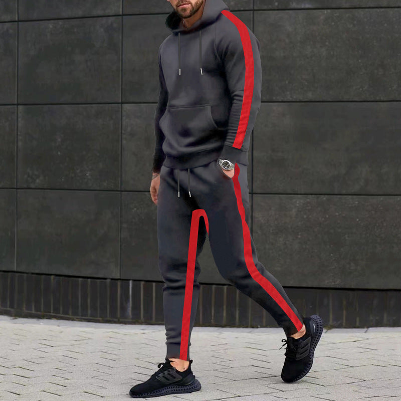 Veste de jogging sportif pour hommes avec éléments latéraux contrastés Chic und Stil