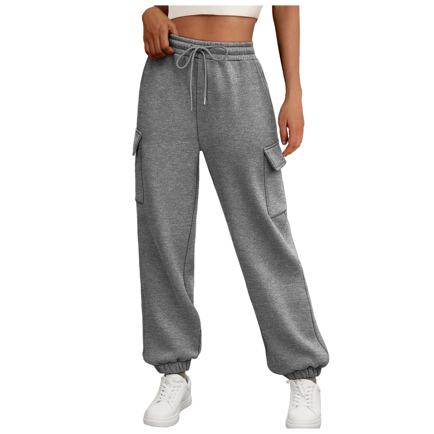 Pantalons de survêtement cargo hauts élégants pour femmes Chic und Stil