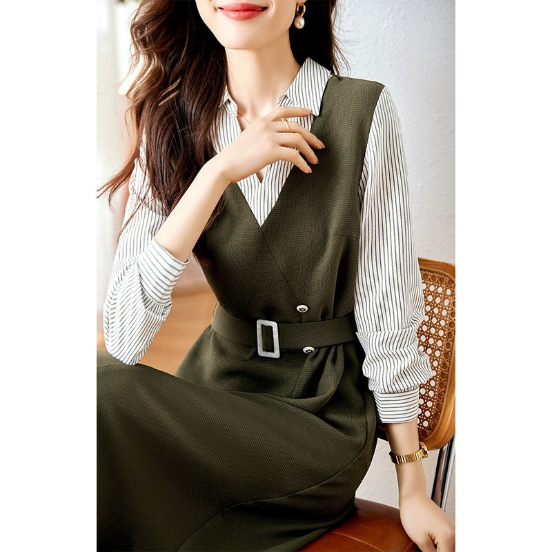 Salopette ajustée ceinturée pour femmes Chic und Stil