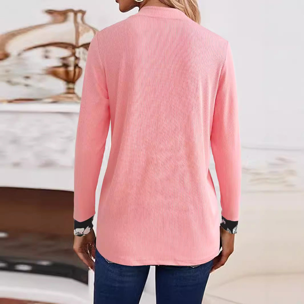Veste de loisirs pour femmes avec accent floral à la mode et coupe élégante Chic und Stil